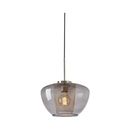 Briloner 4016-014 - Żyrandol na lince SEVENTIES 1xE27/40W/230V dymnoszary