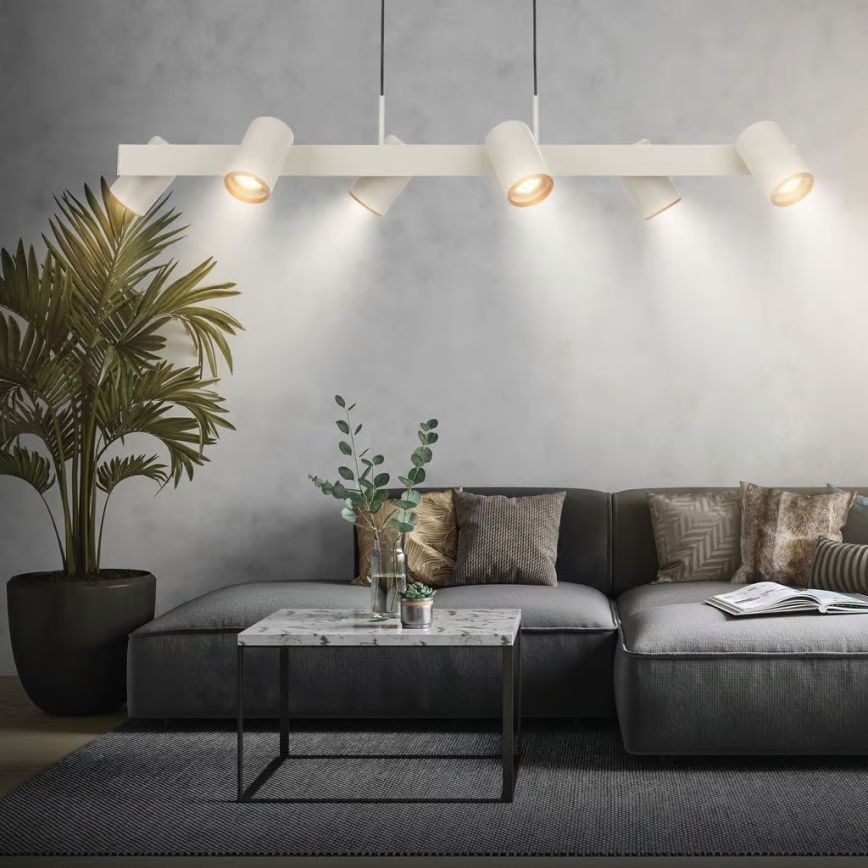 Briloner 4058064 - Żyrandol na linkach ERA 6xGU10/10W/230V kremowy