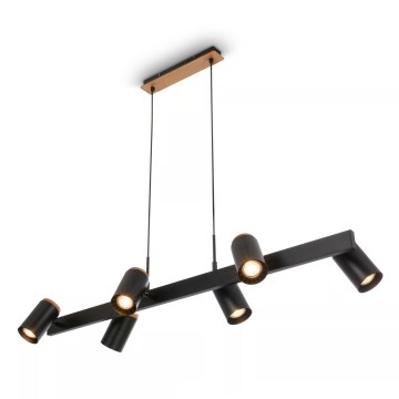 Briloner 4059065 - Lampa wisząca na linkach ERA 6xGU10/10W/230V czarna