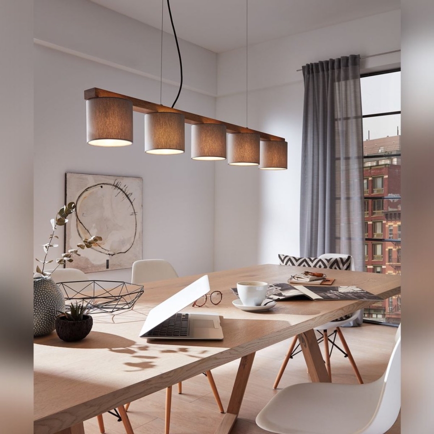 Briloner 4075-054 - Żyrandol na lince 5xE14/25W/230V