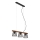 Briloner 4077-035 - Żyrandol na lince WOOD & STYLE 3xE14/25W/230V kauczukowiec