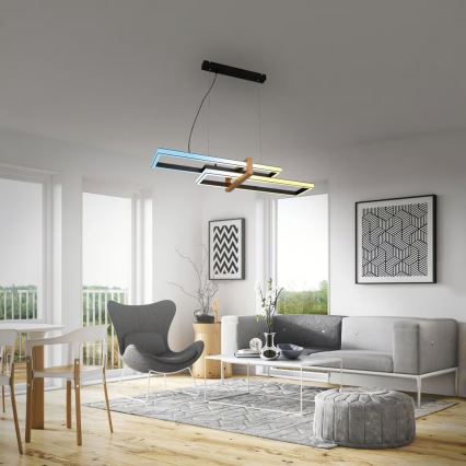 Briloner 4768015 - Ściemnialny żyrandol LED na lince LED/44W/230V 2700-6500K 100 cm + zdalne sterowanie