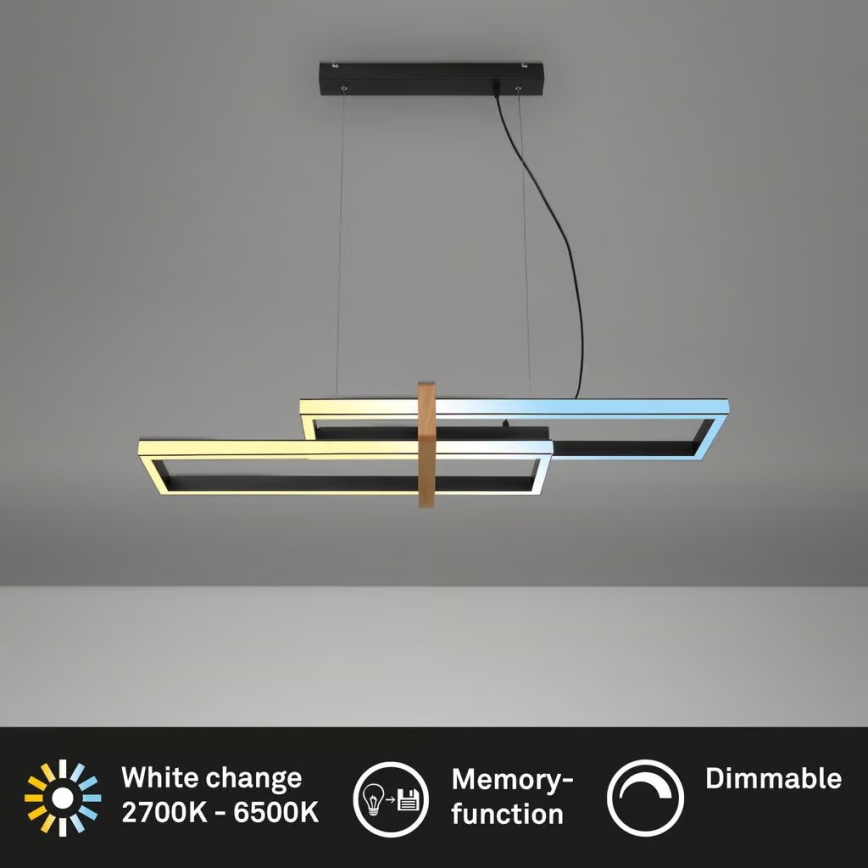 Briloner 4768015 - Ściemnialny żyrandol LED na lince LED/44W/230V 2700-6500K 100 cm + zdalne sterowanie