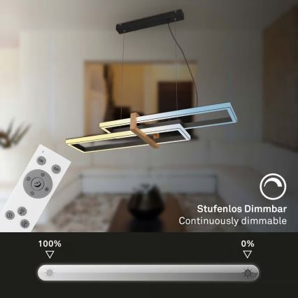 Briloner 4768015 - ściemnialny żyrandol LED na linkach LED/44W/230V 2700-6500K + zdalne sterowanie