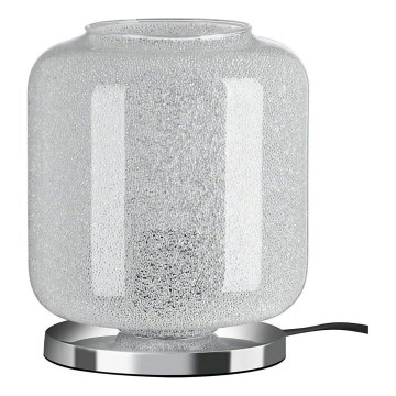 Briloner 7011-018 - Lampa stołowa COLD 1xE27/40W/230V przezroczysta/chrom błyszczący