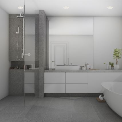 Briloner 7039036 - ZESTAW 3x LED: wpuszczana oprawa sufitowa do łazienki, LED/5W/230V, IP44, biała