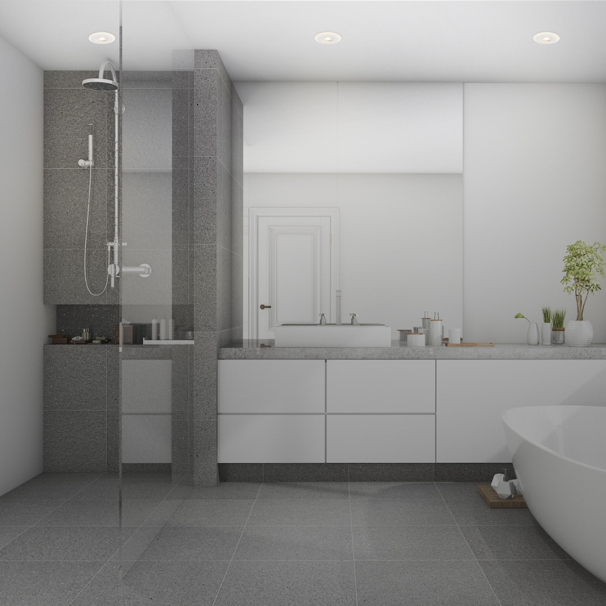 Briloner 7039036 - ZESTAW 3x LED: wpuszczana oprawa sufitowa do łazienki, LED/5W/230V, IP44, biała