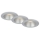 Briloner 7041-034 - ZESTAW 3x LED Łazienkowa oprawa wpuszczana LED/4,9W/230V IP44 srebrny