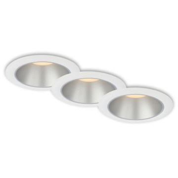 Briloner 7041-036 - ZESTAW 3x LED Łazienkowa oprawa wpuszczana LED/4,9W/230V IP44 biały