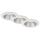Briloner 7041-036 - ZESTAW 3x LED Łazienkowa oprawa wpuszczana LED/4,9W/230V IP44 biały