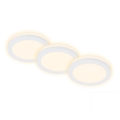 Briloner 7055-036 - ZESTAW 3x LED Łazienkowa oprawa wpuszczana LED/3W/230V IP44