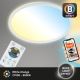 Briloner 7058-016 - Lampa ściemnialna LED SLIM LED/18W/230V 2700-6500K Wi-Fi Tuya + pilot zdalnego sterowania