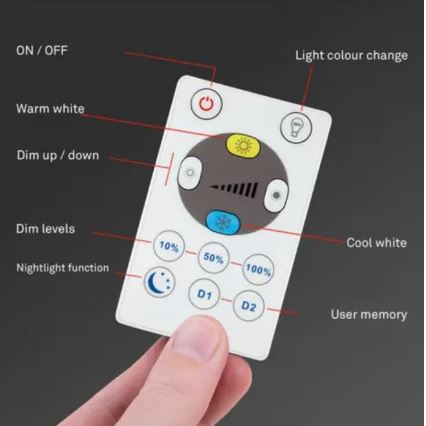 Briloner 7058-016 - Lampa ściemnialna LED SLIM LED/18W/230V 2700-6500K Wi-Fi Tuya + pilot zdalnego sterowania