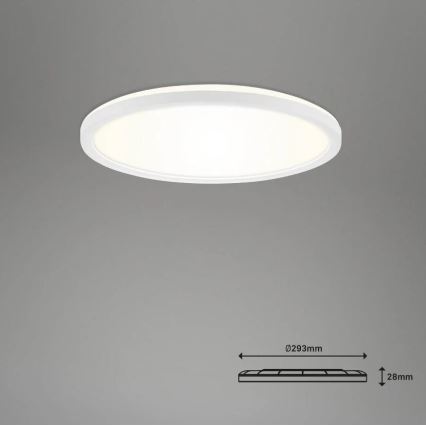 Briloner 7058-016 - Lampa ściemnialna LED SLIM LED/18W/230V 2700-6500K Wi-Fi Tuya + pilot zdalnego sterowania