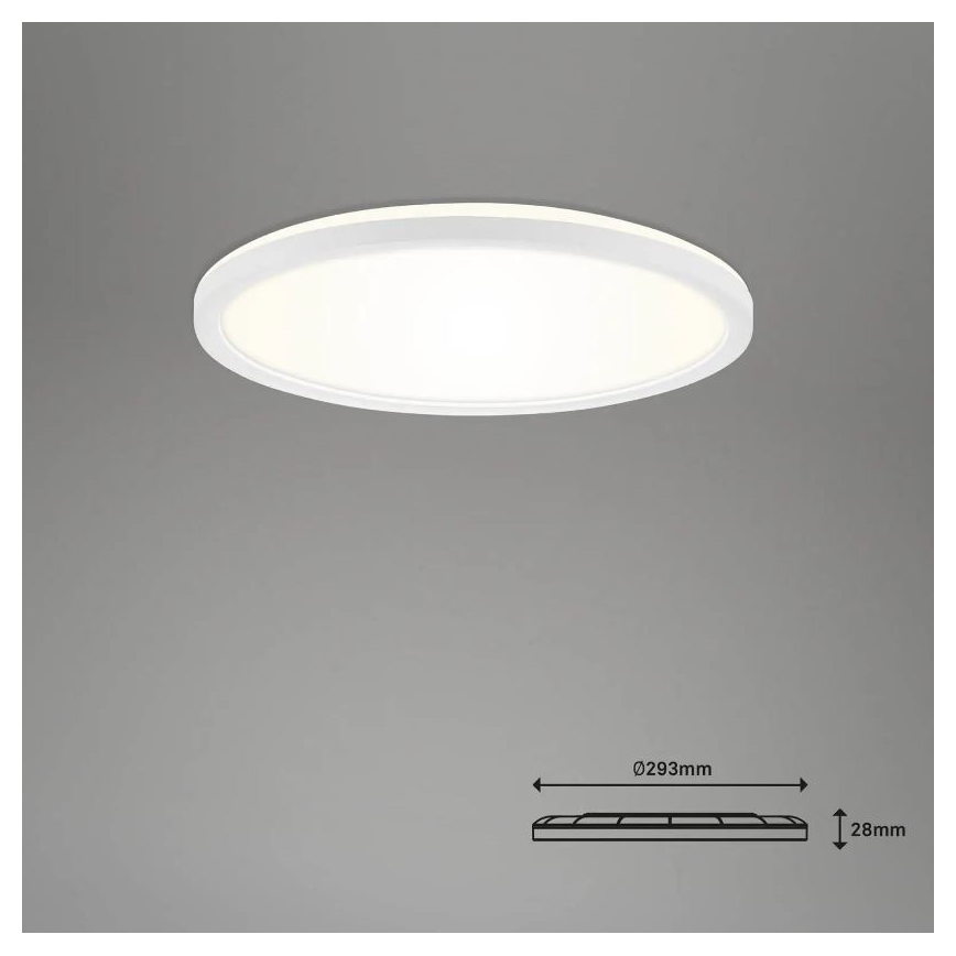 Briloner 7058-016 - Lampa ściemnialna LED SLIM LED/18W/230V 2700-6500K Wi-Fi Tuya + pilot zdalnego sterowania