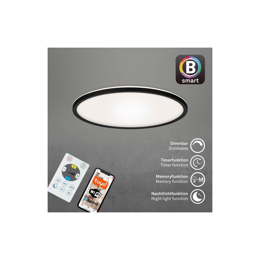 Briloner 7059-015 - LED Plafon ściemnialny SLIM LED/22W/230V 2700-6500K Wi-Fi Tuya + pilot zdalnego sterowania