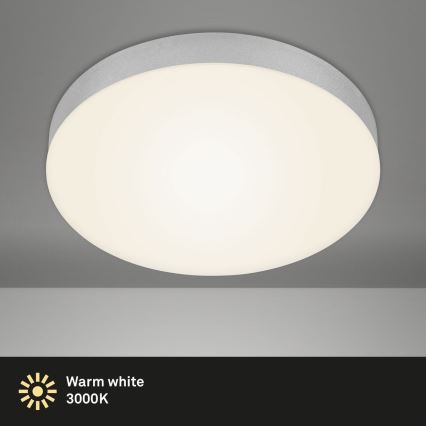 Briloner 7066-014 - LED Plafon FLAME LED/21W/230V 3000K srebrny śr. 28,7 cm