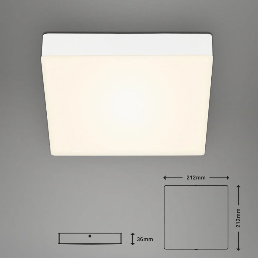 Briloner 7070-016 - LED Plafon FLAME LED/16W/230V biały
