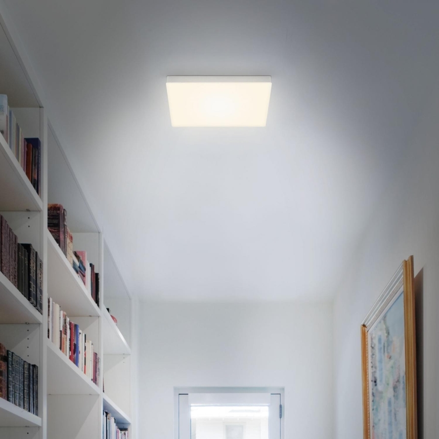 Briloner 7071-014 - LED Plafon FLAME LED/21W/230V 3000K 28,7x28,7 cm srebrny