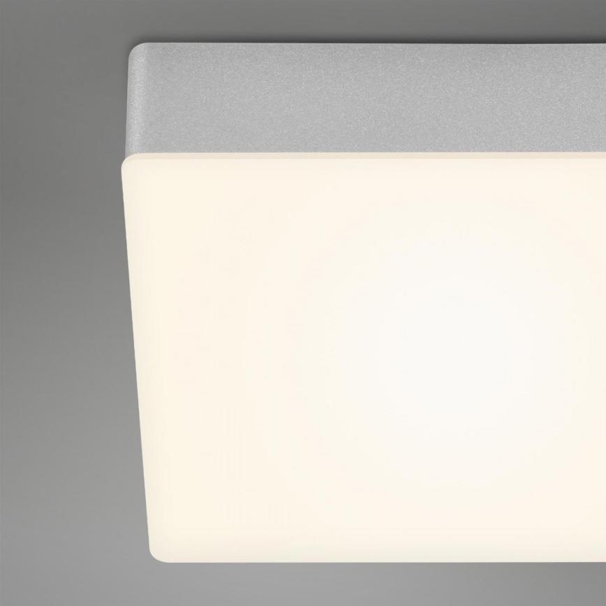 Briloner 7071-014 - LED Plafon FLAME LED/21W/230V 3000K 28,7x28,7 cm srebrny