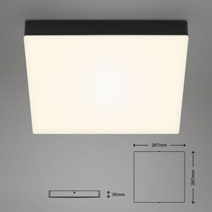 Briloner 7071015 - LED Plafon FLAME LED/21W/230V czarny