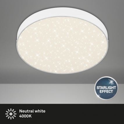 Briloner 7074-416 - LED Plafon STAR SKY LED/21W/230V 4000K śr. 28 cm biały