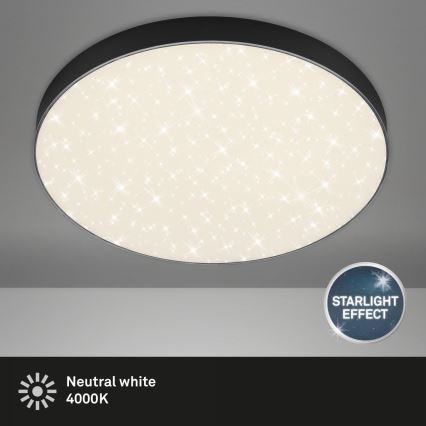 Briloner 7075-415 - LED Plafon STAR SKY LED/24,5W/230V 4000K śr. 38 cm czarny