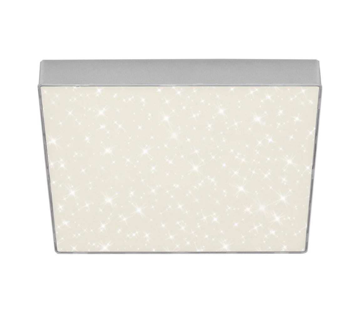 Briloner 7078-414 - LED Plafon STAR SKY LED/21W/230V 28x28 cm srebrny