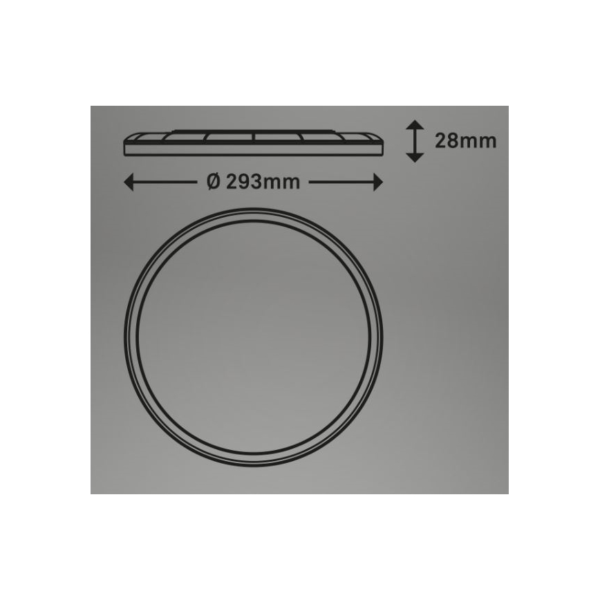 Briloner 7079-015 - LED Plafon ściemnialny SLIM LED/18W/230V 2700-6500K + Pilot zdalnego sterowania