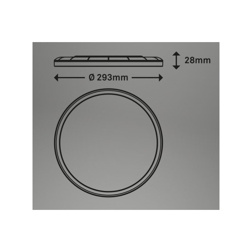 Briloner 7079-016 - LED Plafon ściemnialny SLIM LED/18W/230V 2700-6500K + Pilot zdalnego sterowania