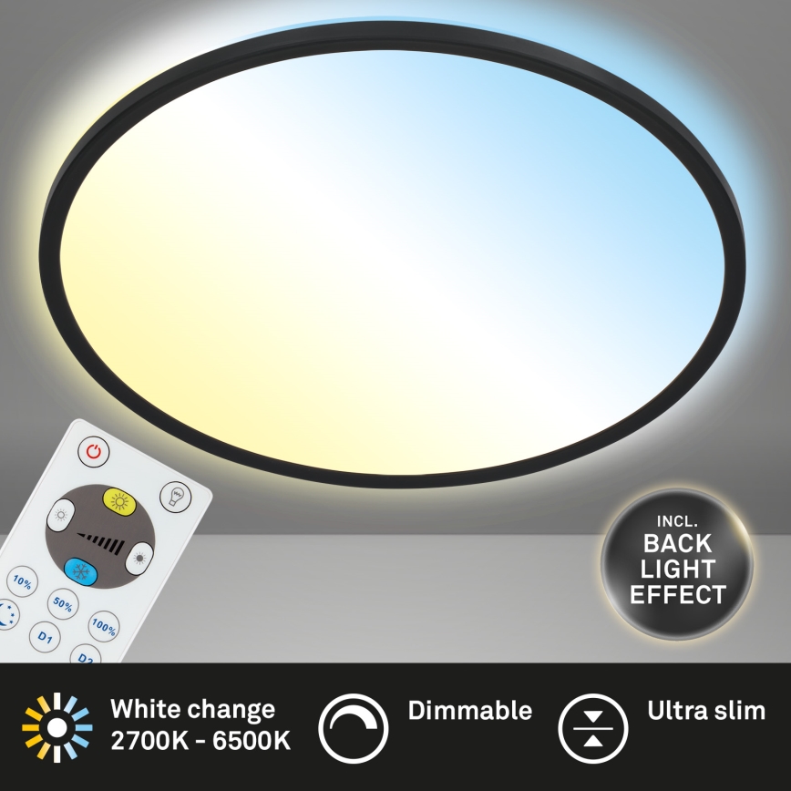 Briloner 7080-015 - LED Plafon ściemnialny SLIM LED/22W/230V 2700-6500K + Pilot zdalnego sterowania