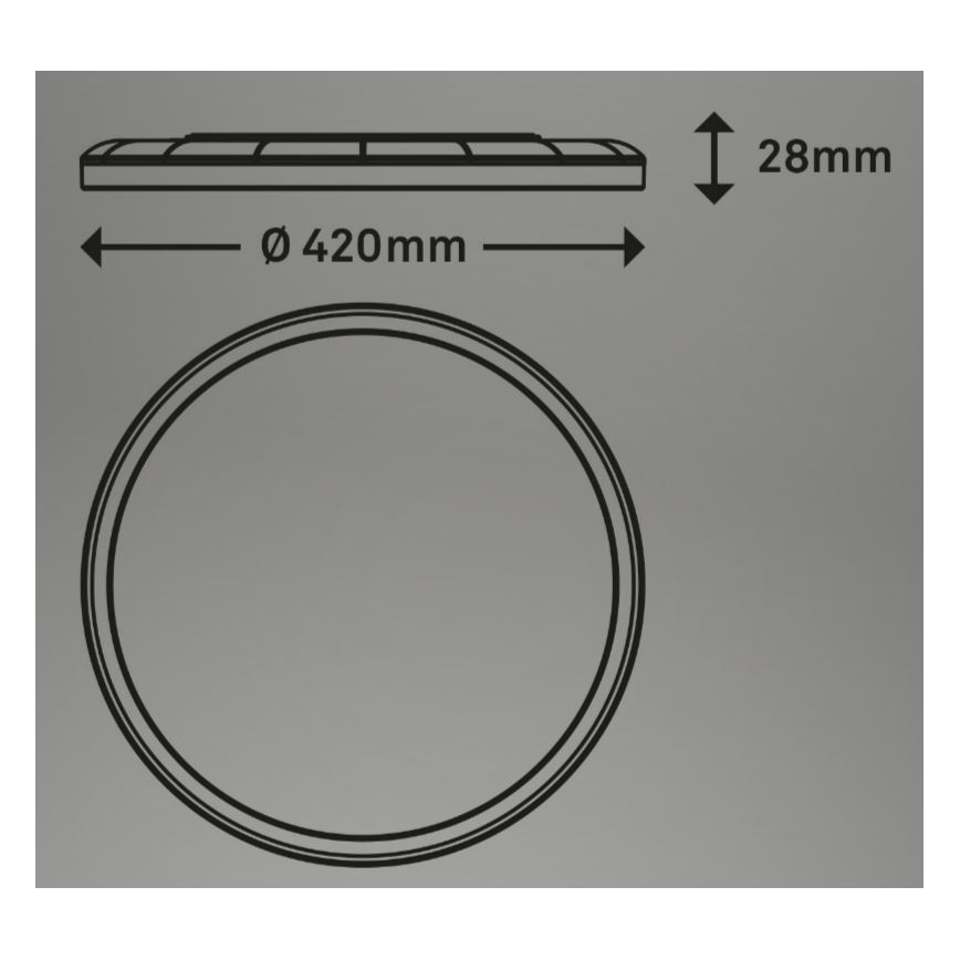 Briloner 7080-015 - LED Plafon ściemnialny SLIM LED/22W/230V 2700-6500K + Pilot zdalnego sterowania