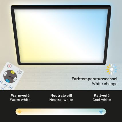 Briloner 7081-015 - LED regulowane oświetlenie sufitowe SLIM LED/18W/230V 2700-6500K + pilot do zdalnego sterowania