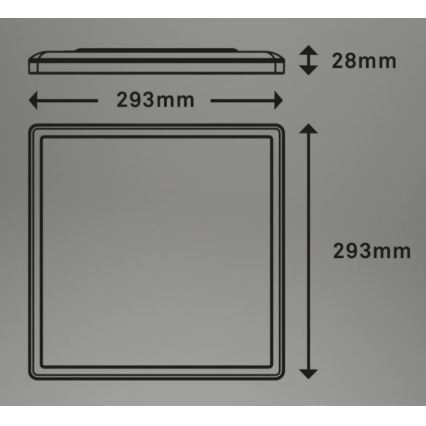 Briloner 7081-015 - LED Plafon ściemnialny SLIM LED/18W/230V 2700-6500K + Pilot zdalnego sterowania