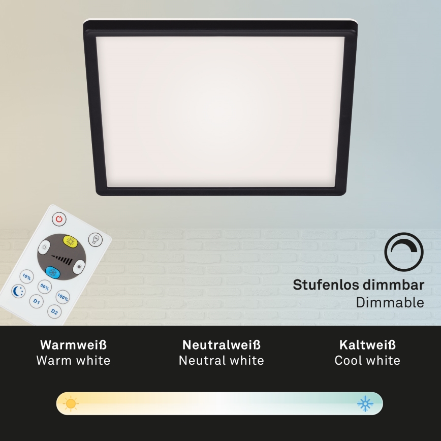 Briloner 7082-015 - LED Ściemnialny plafon SLIM LED/22W/230V 2700-6500K + pilot