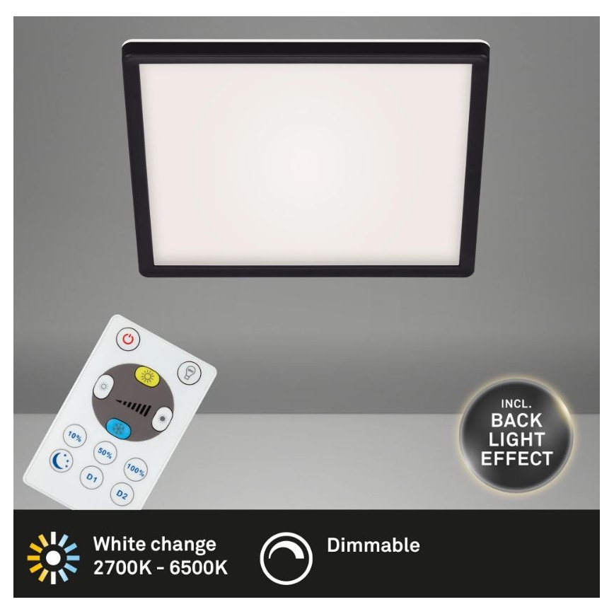 Briloner 7082-015 - LED Ściemnialny plafon SLIM LED/22W/230V 2700-6500K + pilot
