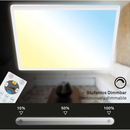 Briloner 7082-016 - LED regulowane oświetlenie sufitowe SLIM LED/22W/230V 2700-6500K + pilot do zdalnego sterowania