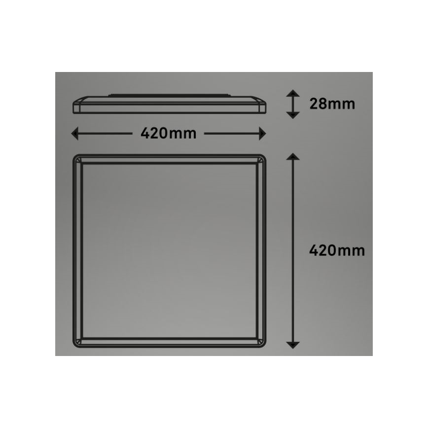 Briloner 7091-416 - LED RGBW Ściemnialny plafon SLIM LED/22W/230V + Pilot zdalnego sterowania