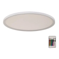Briloner 7094-416 - LED RGBW ściemnialna lampa sufitowa SLIM LED/22W/230V + pilot do zdalnego sterowania