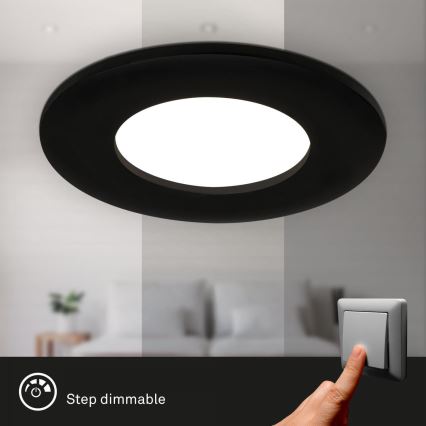 Briloner 7103-435 - ZESTAW 3x LED Ściemnialne wpuszczane oświetlenie łazienkowe LED/5W/230V IP44