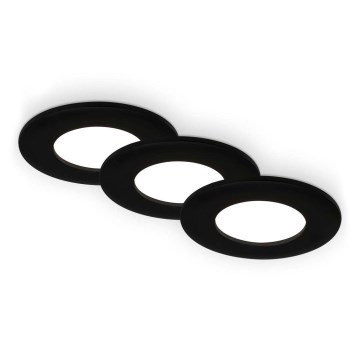Briloner 7103-435 - ZESTAW 3x LED Ściemnialne wpuszczane oświetlenie łazienkowe LED/5W/230V IP44