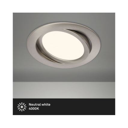 Briloner 7116-412 - LED Łazienkowa oprawa wpuszczana FLAT IN LED/9W/230V IP23