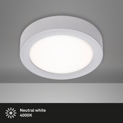 Briloner 7122-014 - Lampa sufitowa LED FIRE LED/11W/230V 3000K Ø 17 cm srebrna