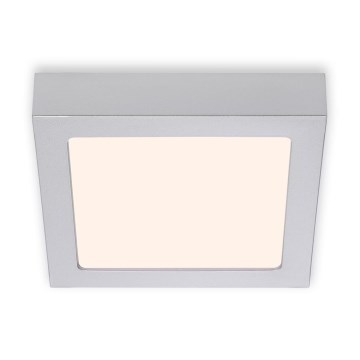 Briloner 7123-014 - LED lampa sufitowa FIRE LED/12W/230V 3000K 17x17cm srebrna