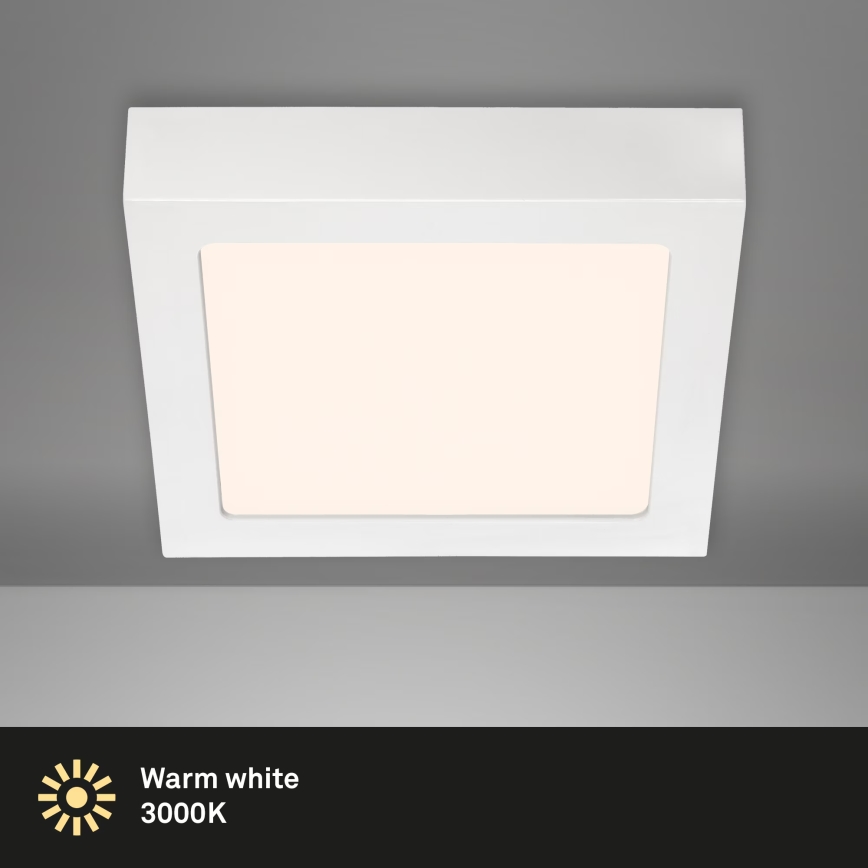 Briloner 7123-016 - Oprawa sufitowa LED FIRE LED/12W/230V 3000K 17x17 cm biała