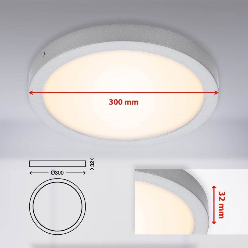 Briloner 7141-014 - LED Plafon FIRE LED/21W/230V 3000K