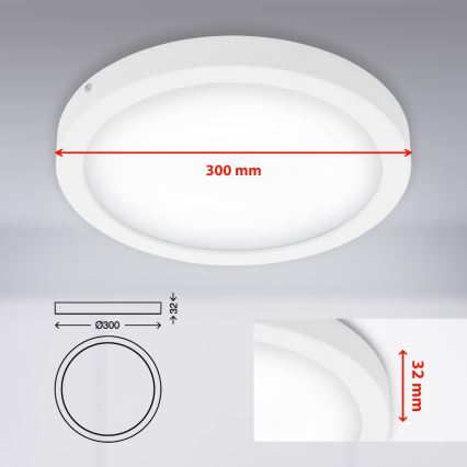 Briloner 7141-416 - LED Plafon FIRE LED/21W/230V