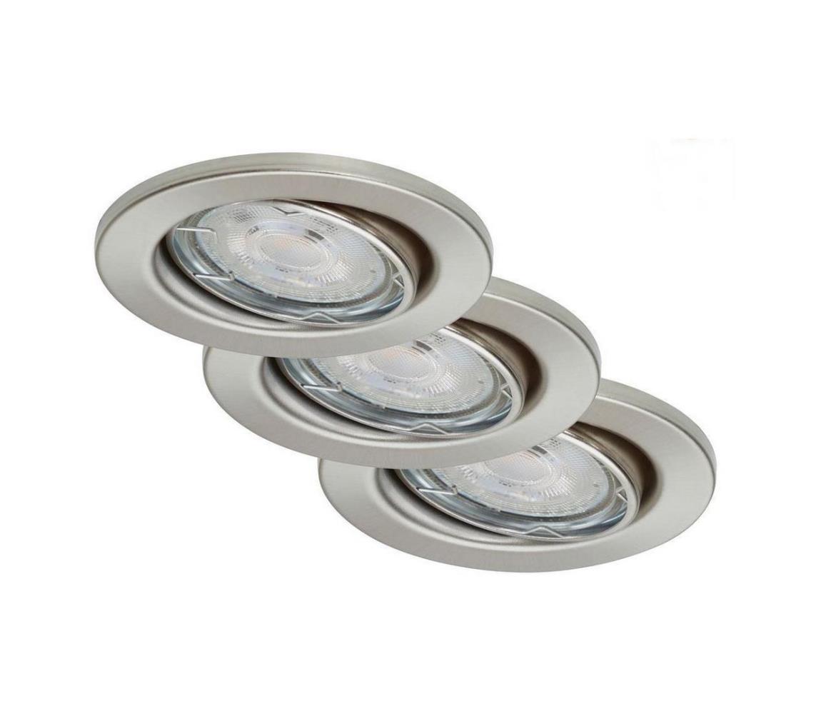 Briloner 7148-032-ZESTAW 3×LED Ściemnialne oświetlenie łazienkowe 1xGU10/5W/230V IP23