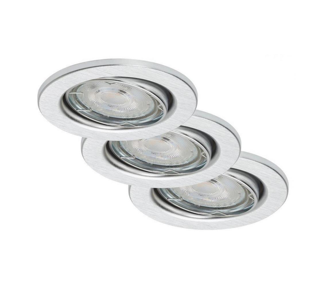 Briloner 7148-039-ZESTAW 3×LED Ściemnialne oświetlenie łazienkowe GU10/5,5W/230V IP23