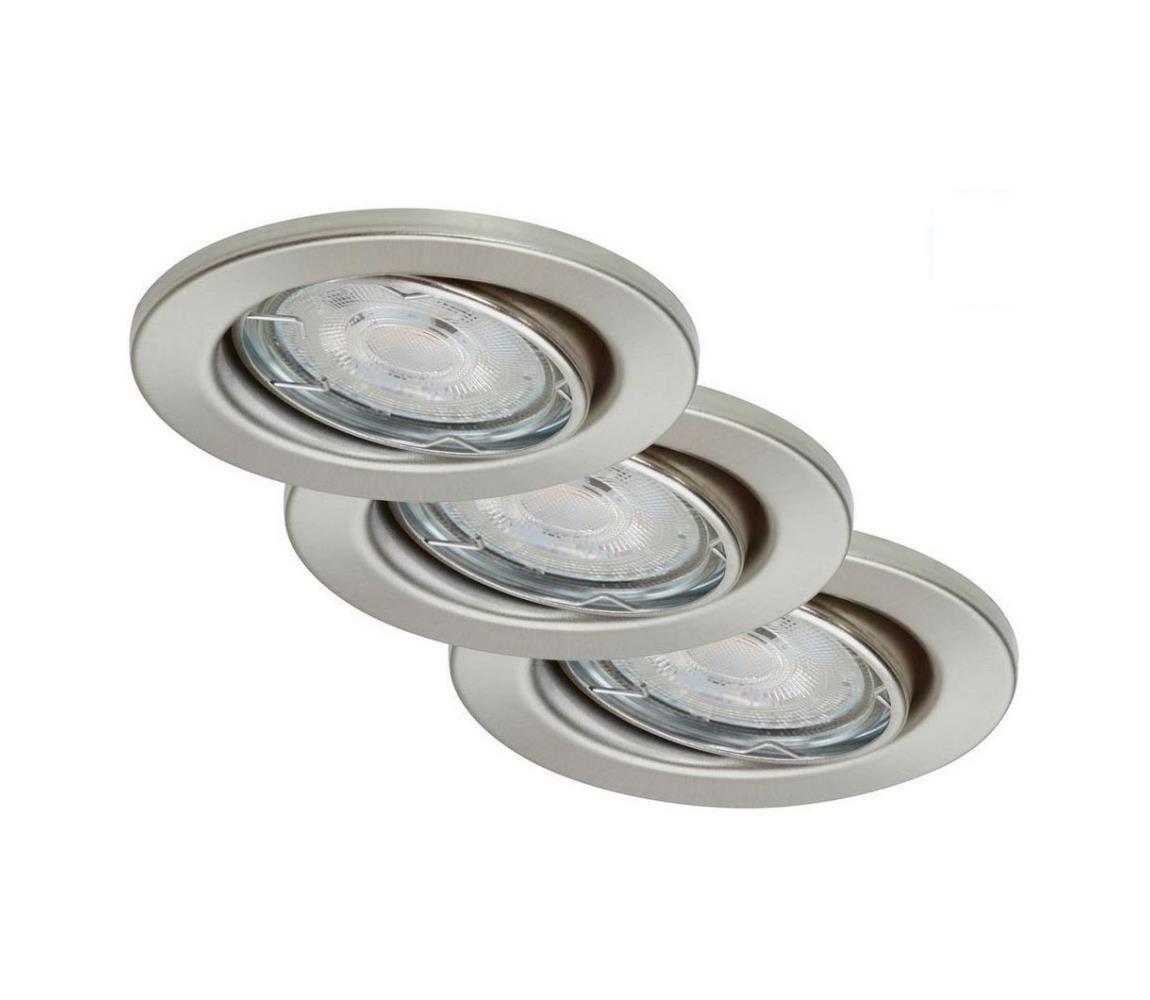 Briloner 7149-032-ZESTAW 3xLED Ściemnialne oświetlenie łazienkowe 1×GU10/5W/230V IP23